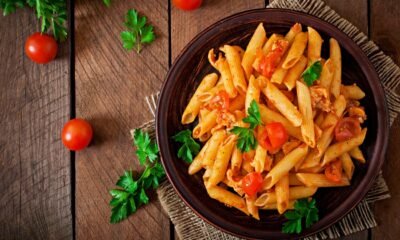 Penne pasta in tomato